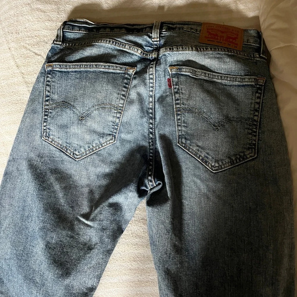 Levi’s Mens Skinny Light Wash Ripped Jeans - Picture 11 of 11